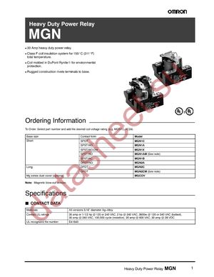 MGN1C-DC12 datasheet  